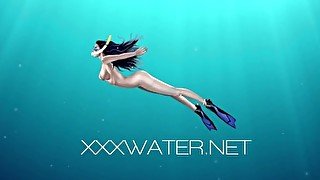 Underwater sex erotics with Jacqueline Hope