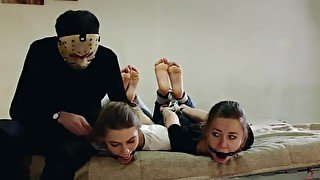 Russian gagged ticklish