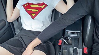 StepBro Fingering Me While He Drive- 4K