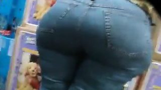 Big Latin Grandma With A Big Ass At The Store