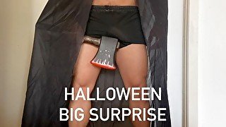 Halloween Surprise Big Dick Blowjob and Bareback Fucking