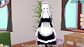 3D/Anime/Hentai: Boy fucks the Hot Maid in his bedroom!!