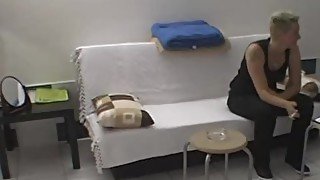 Real czech chubby chick in backstage clip