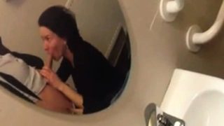 Hot brunette taking a shower on hidden cam