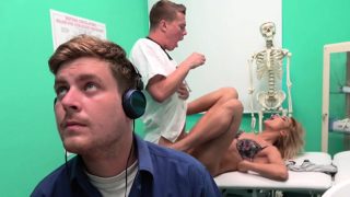 Blonde cheating bf with doctor