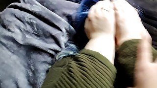 Asian Trans Girl Facefucks, Titfucks GF