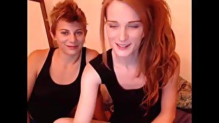 Lesbian fucked by a tranny