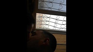 My ex-girlfriend sucked my cock and took nasty facial