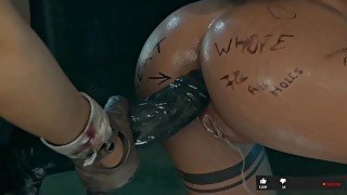 tomb raider lara croft gets her anus licked by a lesbian