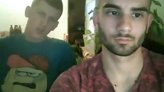 Serbian handsome friends with very big cocks on cam