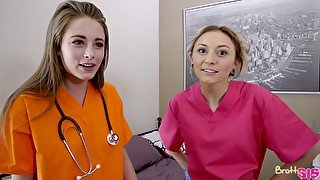 BrattySis - Step sister Nurse