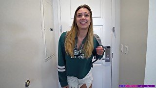 Dude shares bed with hot stepsis and fucks her well
