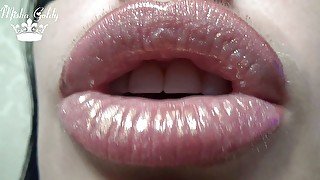 Lip gloss fetish & worship