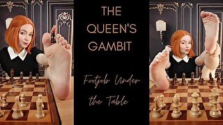 The Queen's Gambit - Footjob Under the Table