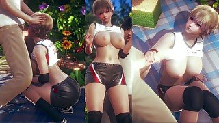 【エロゲー ハニーセレクト2 リビドー】バレー部の生意気な金髪ショート爆乳ギャルのおっぱい揉んでエッチしまくる！ 3DCGアニメ動画[Hentai Game Honey Select 2 Libido