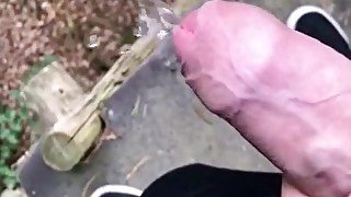 Pissing & jerking in the forest