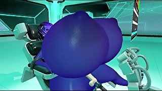 Blueberry inflation (breast, belly, butt expansion)