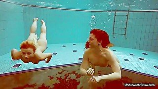 Pretty Juicy Teens 18+ Chicks Swimming