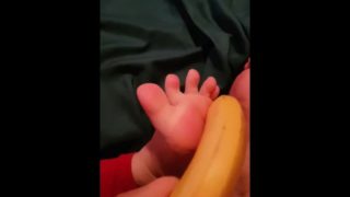 Banana footjob * wink wink*