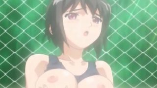 Hentai girl in swimsuit gets analed outdoors