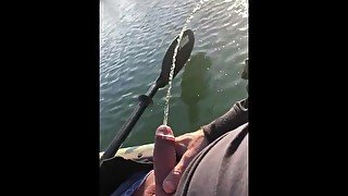 My First Time Ever Pissing While Seated In My Kayak While Out On The Water