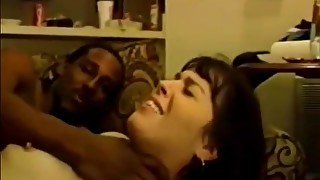 Mature Plays With Two Big Black Cocks