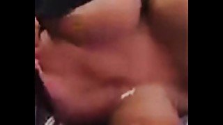 Black girl takes huge cumshot