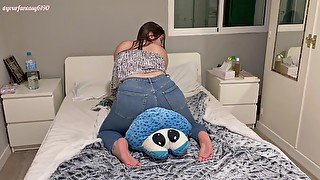 Farting on my plushie friend