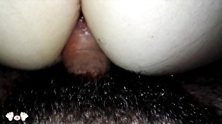 Her Asshole is too Tight for my Cock and in the end I Cum on her Beautiful Feet - Feal Anet