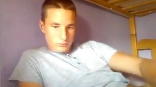 Serbian cute athletic boy cums big cock smooth big ass oncam