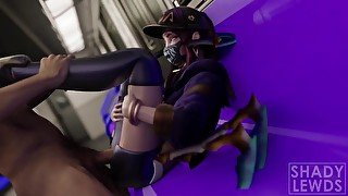 Akali Fucked On The Train [K/DA - League of Legends]