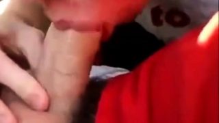 young twink sucks dick in car and swallows