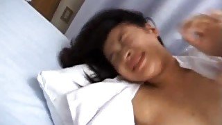 Japanese AV Model is fucked with dildo and boner in mouth and sex