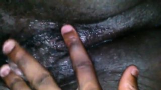 Big Black Womans Wet Pussy Close Up