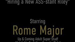 Wanna Be ASS-istant Riley Nikon Convinces Rome Major With HOT Interview!