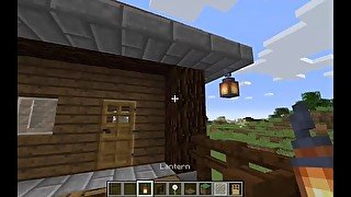 How to make an elevated starter house really easy in minecarft