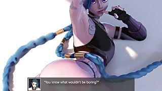 Jinx edges you until you burst (Hentai JOI) [Femdom, Edging, Breathplay]