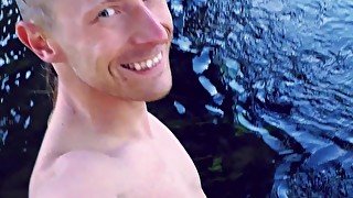 I had fun bathing naked in a river (slo-mo vid)