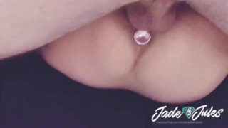 POV Blowjob | Riding with Jewel Butt Plug | Deep Fuck Creampie