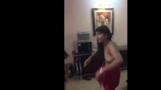 Young Indians dancing naked