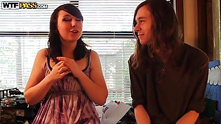 Cute Brunette Young Hookup Amateur Teen Blowjob