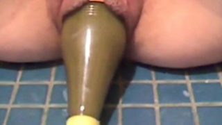 my bottle masturbation in a public bathroom