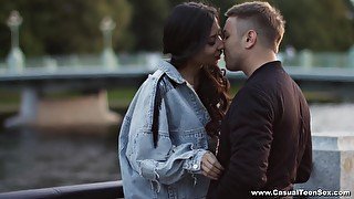 A passionate sex date with Polina and that chick has a slim sweet body