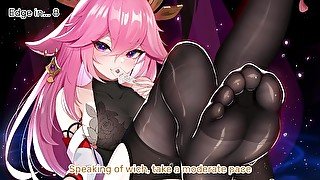 Yae Miko edges you to your limit! (Hentai JOI, Genshin Impact, Feet, Worship, Edging, Relaxing POV)