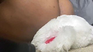 EBONY BBW HUMPING TEDDY BEAR