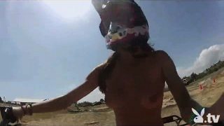 Hot Girls Driving 4wheelers Naked!