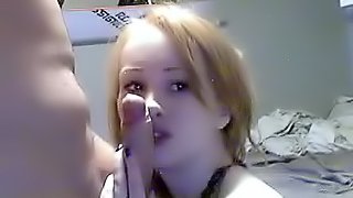 Cute teen and BF make webcam porn