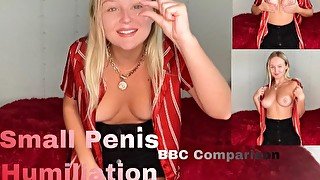 Humilating your tiny pathetic dick compared to BBCs