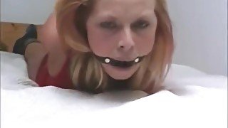 Handcuffed in bed