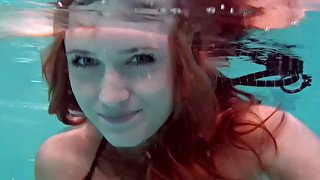 Mesmerizing redhead teenie from Russia shows her body